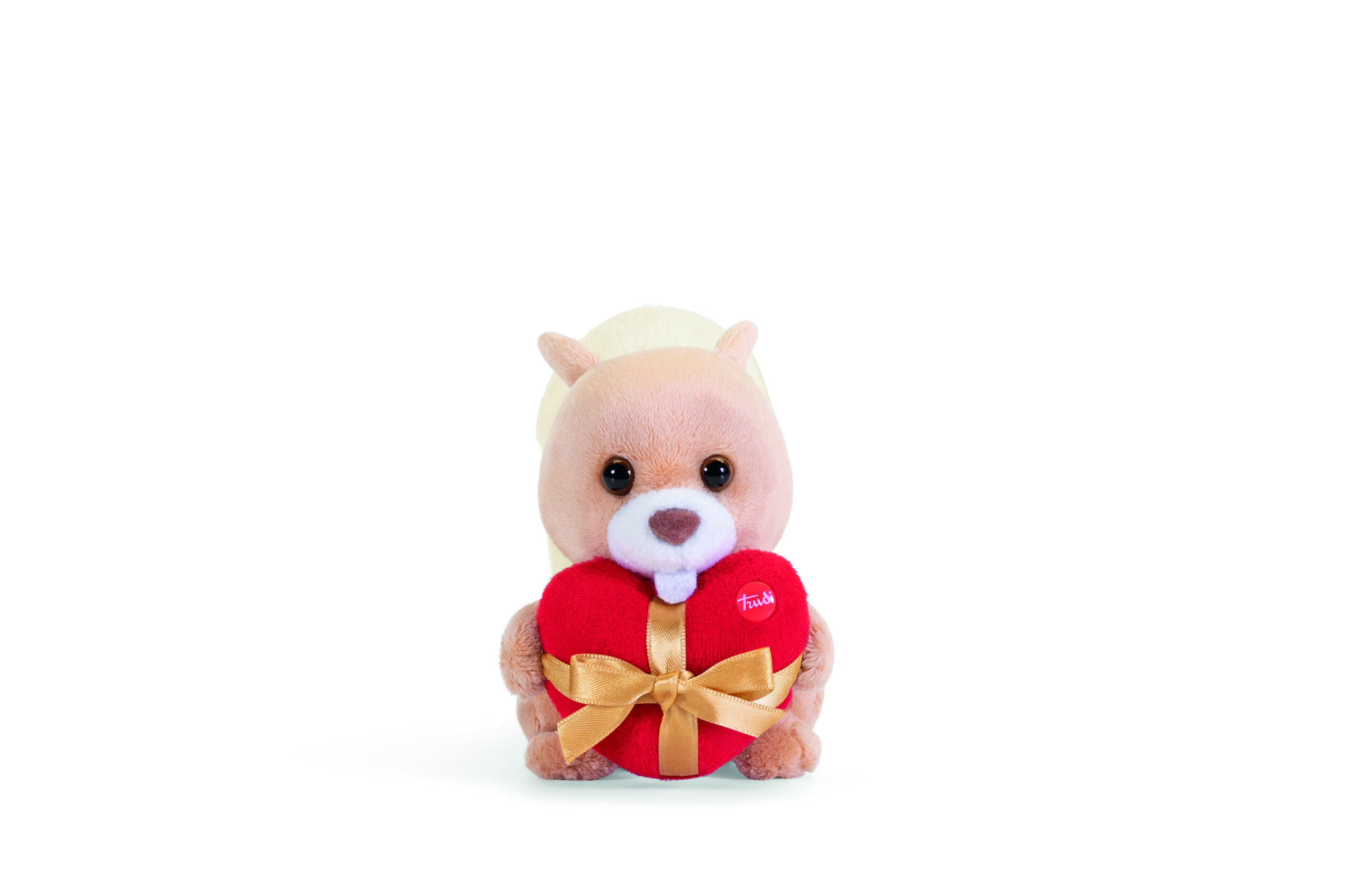 trudi-trudino-scoiattolo-cuore-mini-peluche-con-cuore-rosso image 1