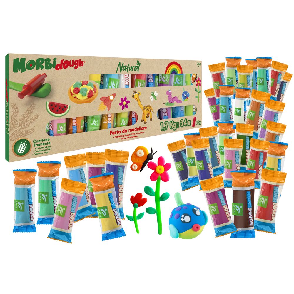 globo-giocattoli-maxi-set-pasta-da-modellare-1-7-kg-colori-assortiti image 1