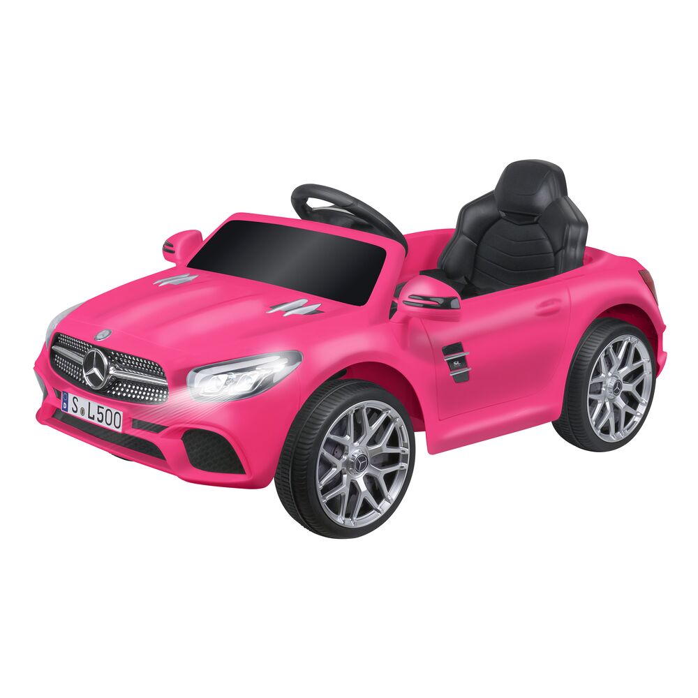 globo-giocattoli-mercedes-sl500-12v-batteria-litio-radiocomandata-rosa image 1