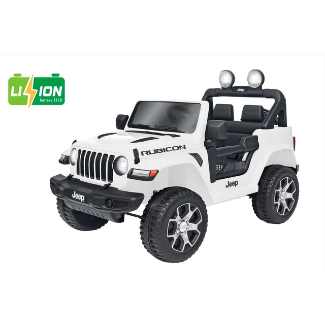 globo-giocattoli-jeep-rubicon-wrangler-bianca-radiocomandata-batteria-litio image 1