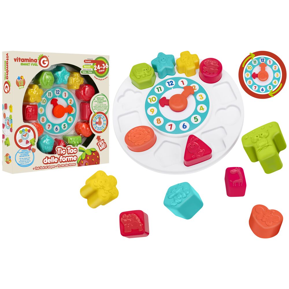 globo-giocattoli-orologio-con-formine-24-36-mesi image 1