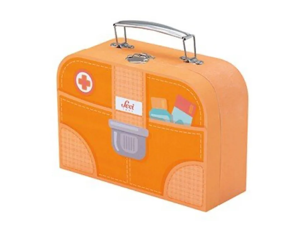 trudi-set-dottore-arancione-10-pezzi-gioco-di-ruolo image 1