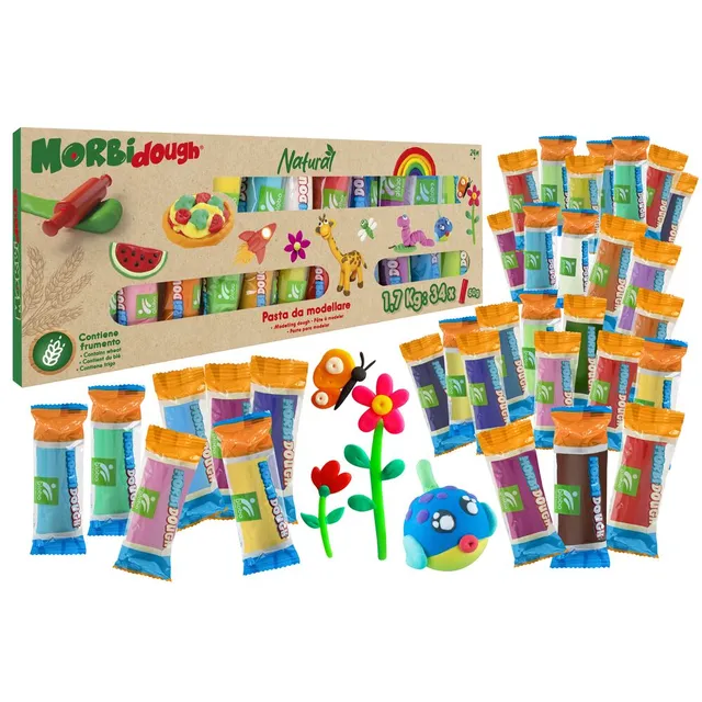 globo-giocattoli-maxi-set-pasta-da-modellare-1-7-kg-colori-assortiti image 1