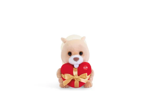 trudi-trudino-scoiattolo-cuore-mini-peluche-con-cuore-rosso image 1
