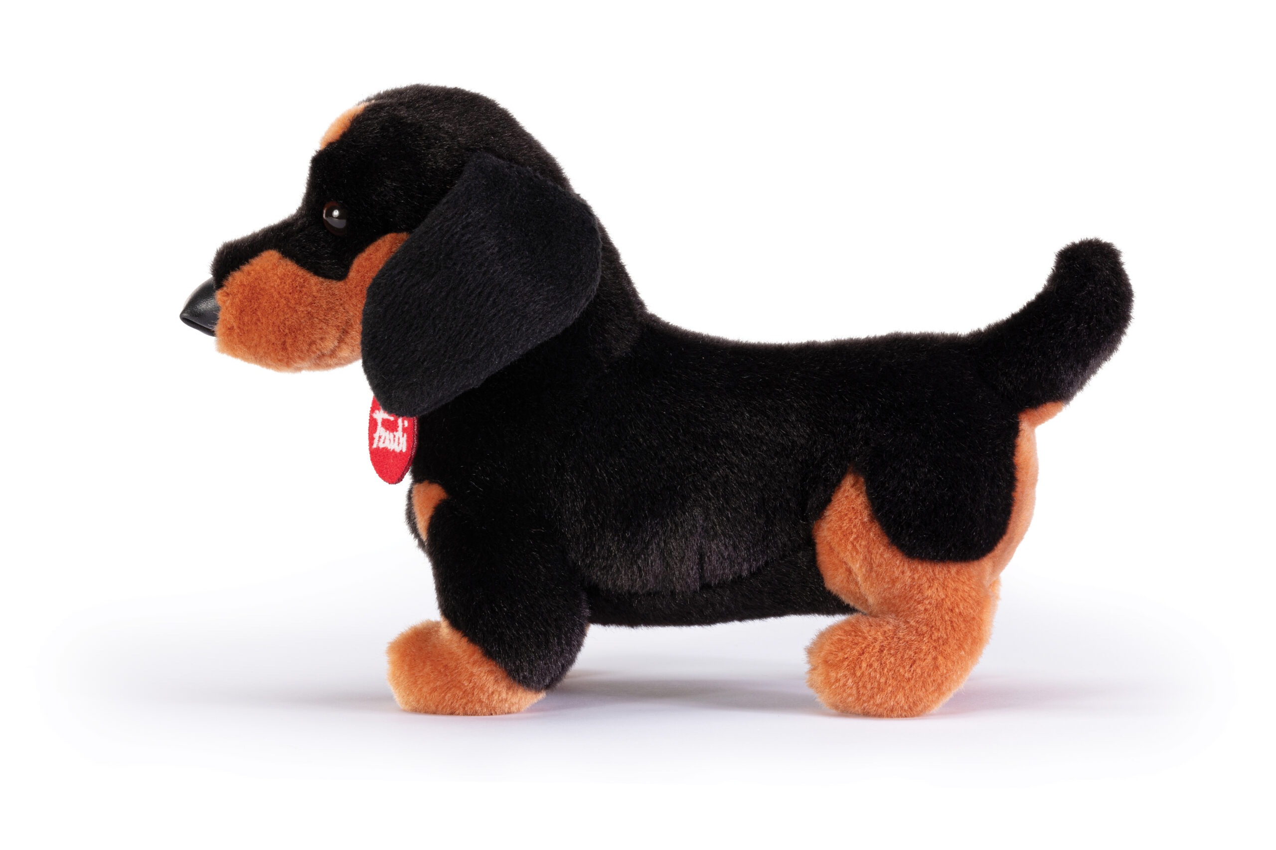 trudi-bassotto-leo-peluche-cane-nero-e-marrone image 2