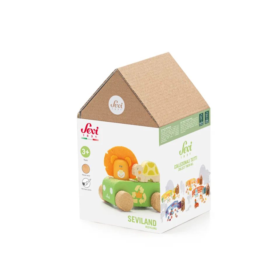 trudi-seviland-playset-ritaglia-e-incolla-raccolta-rifiuti-18-pz-casetta image 1