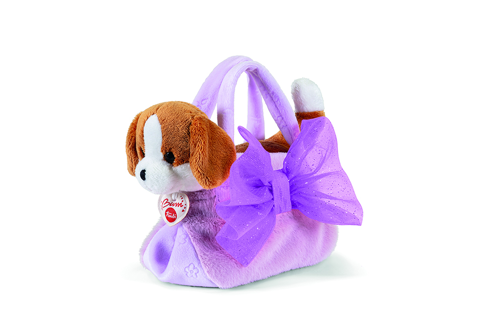 trudi-fashion-bags-cane-in-borsa-con-fiocco-peluche image 1