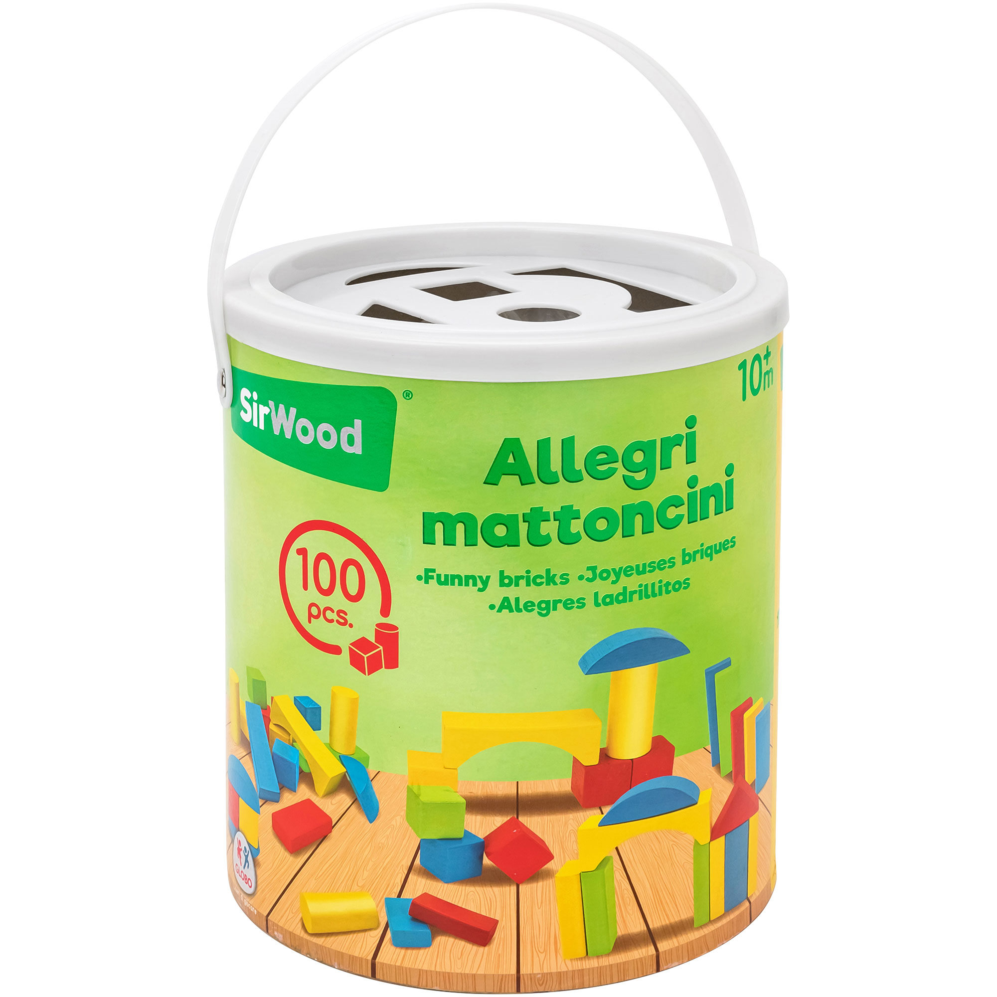 globo-giocattoli-secchiello-allegri-mattoncini-in-legno-100-pezzi image 3