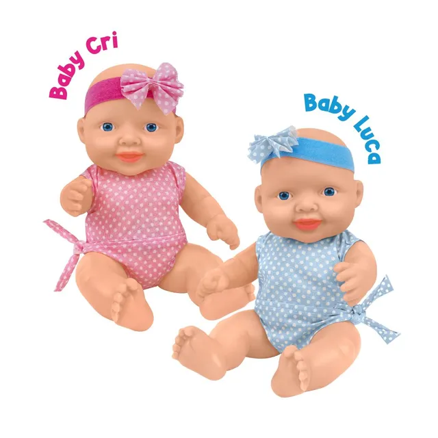 globo-giocattoli-baby-gemellini-interattivi-bambolotti-con-versetti-24-mesi image 1