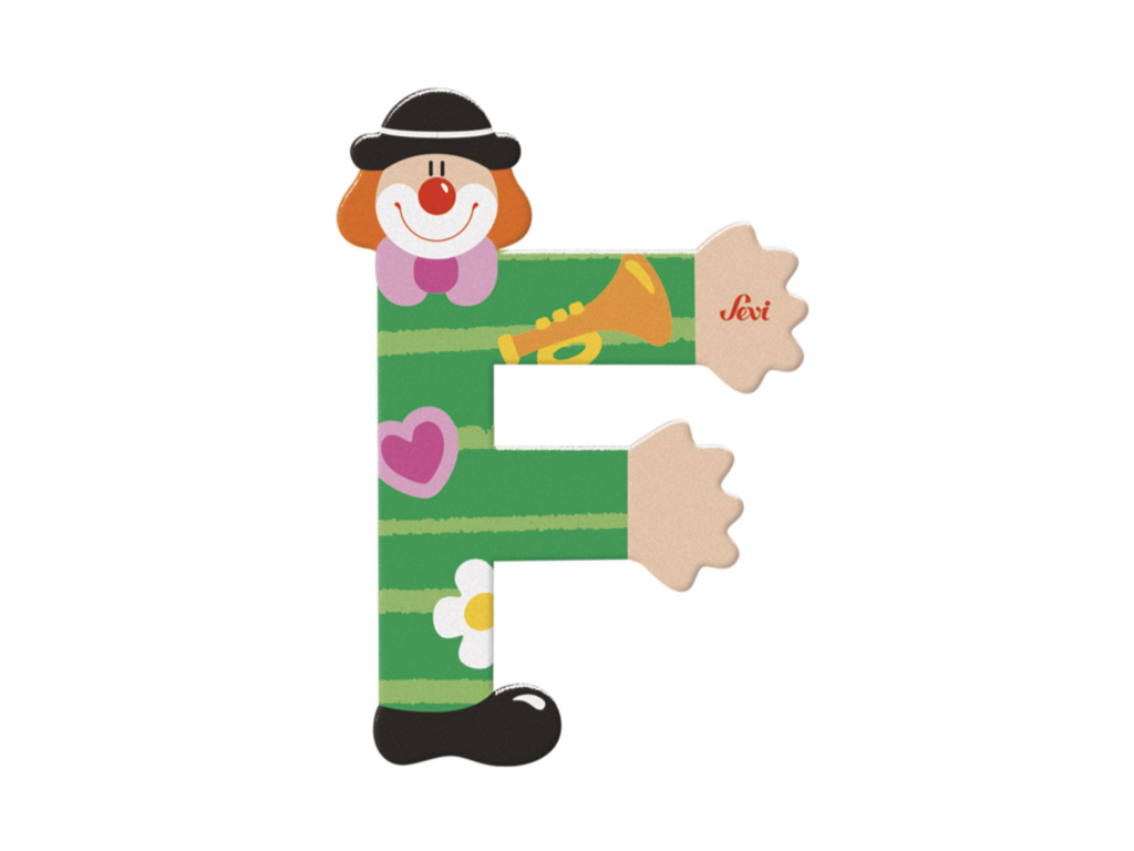 trudi-sevi-lettera-c-clown-in-legno image 3