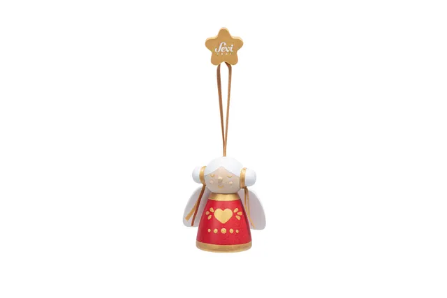 trudi-angioletto-lei-rosso-peluche-natalizio-albero image 1
