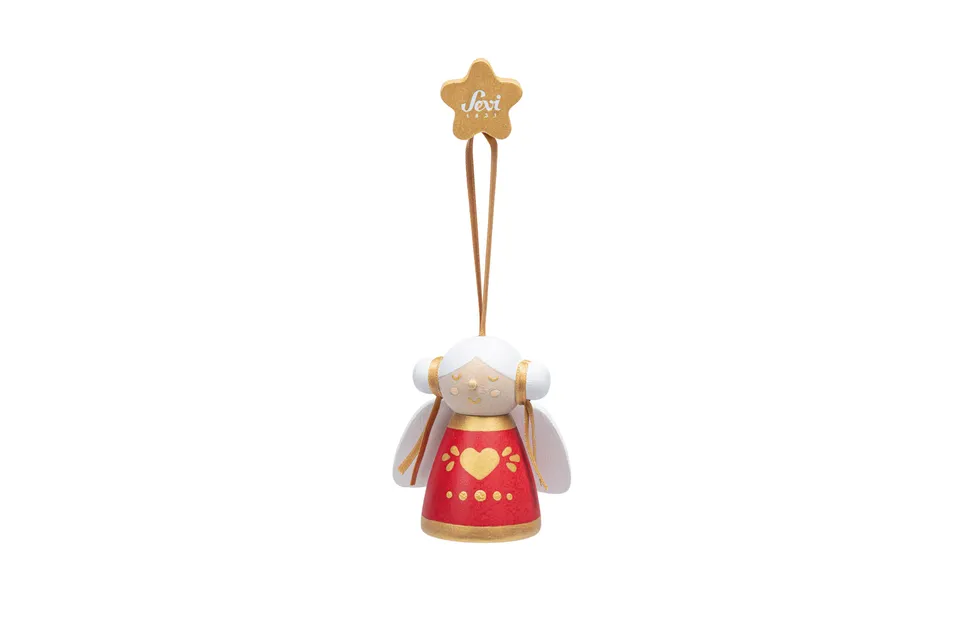 trudi-angioletto-lei-rosso-peluche-natalizio-albero image 1