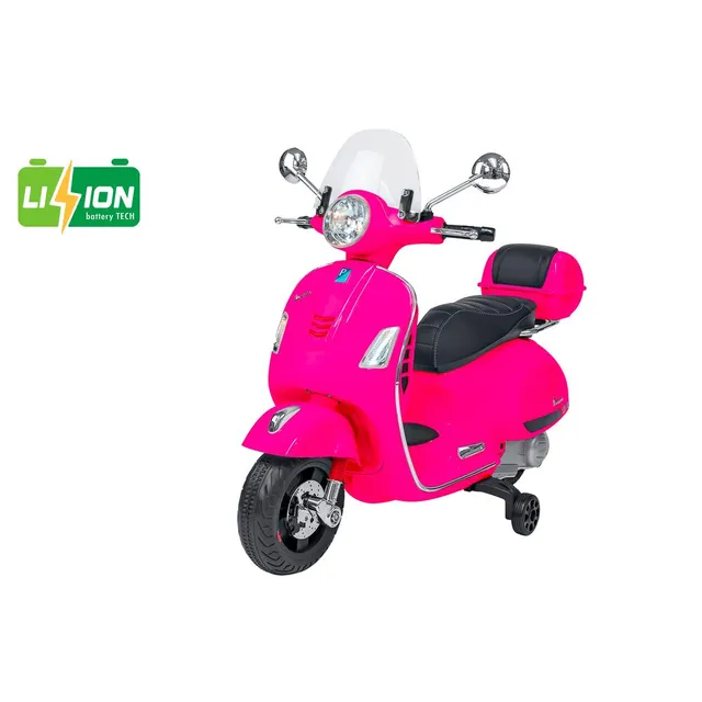 globo-giocattoli-vespa-gts-12v-moto-elettrica-rosa-con-batteria-al-litio image 1