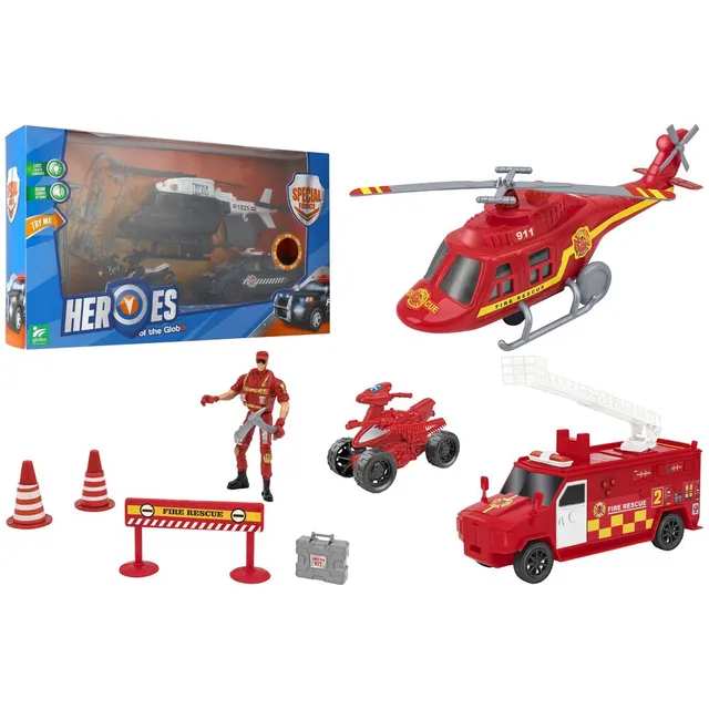 globo-giocattoli-playset-pronto-emergenza-a-batterie-con-veicoli image 1