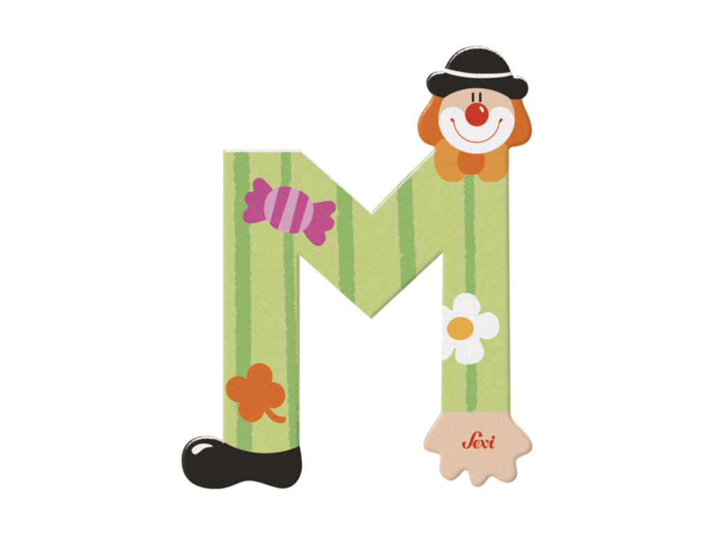 trudi-sevi-lettera-c-clown-in-legno image 5