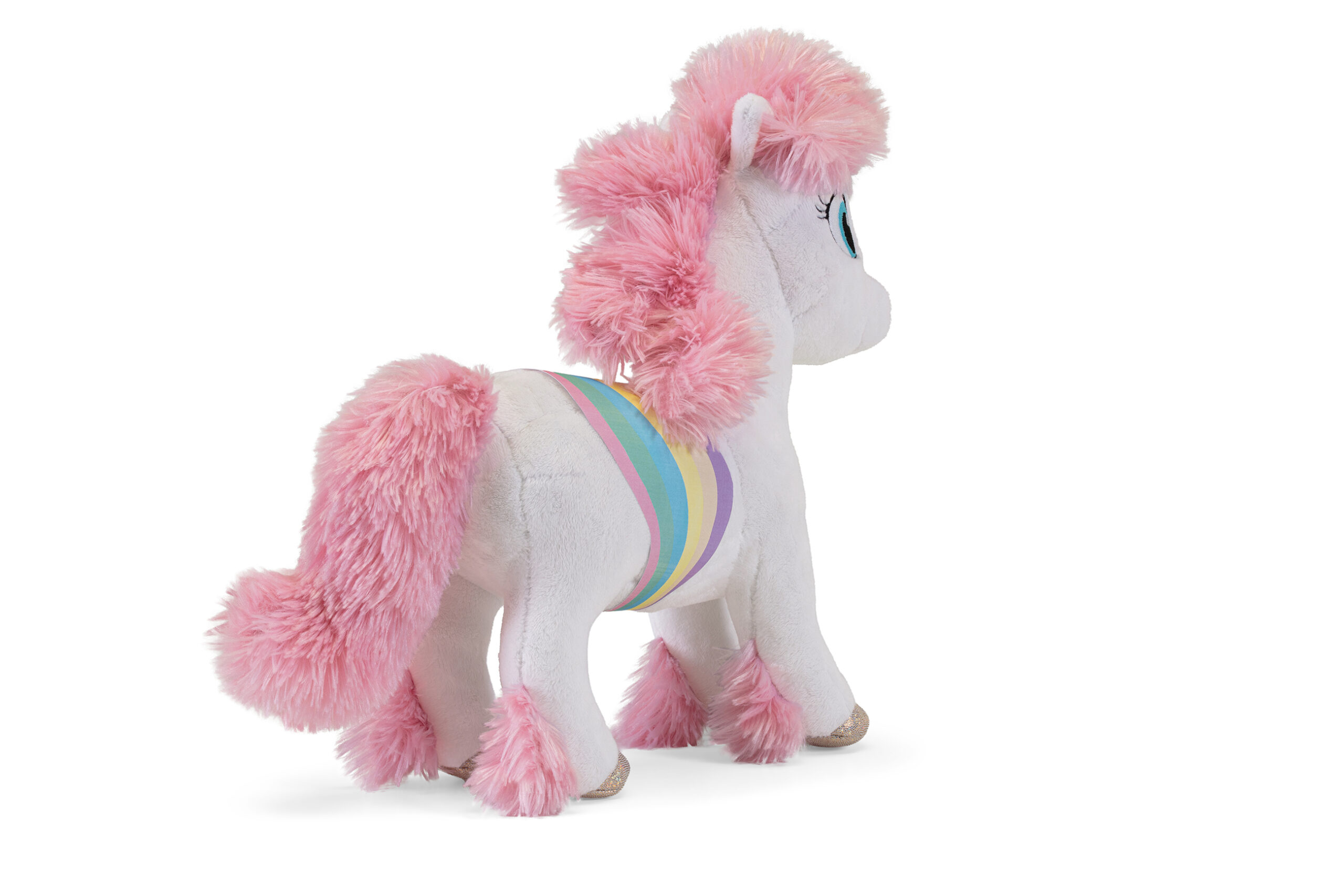 trudi-unicorno-leslie-peluche-con-criniera-rosa image 3