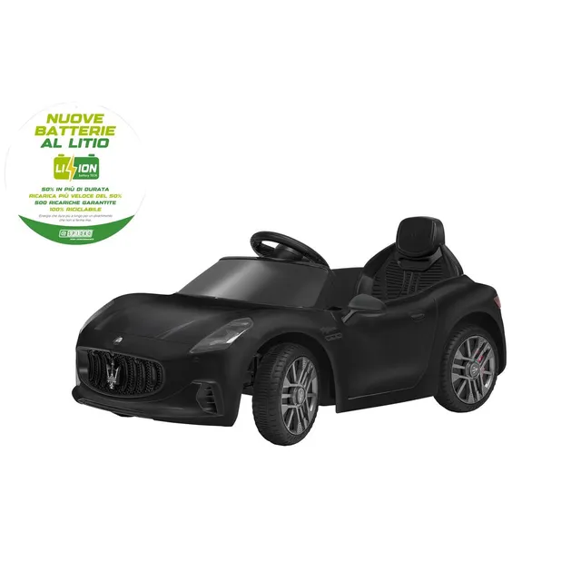 globo-giocattoli-maserati-granturismo-12v-batteria-litio-radiocomandata-nera image 1
