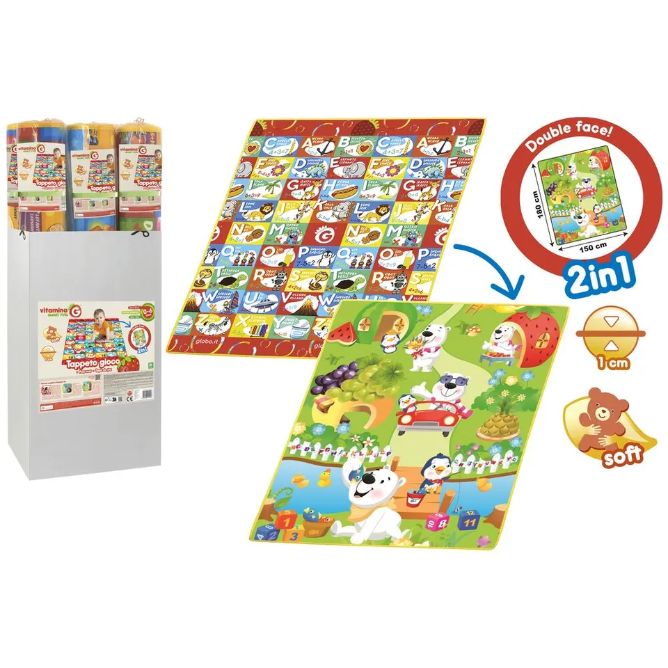 globo-giocattoli-tappetone-doppia-faccia-tappeto-gioco-epe-0-6-anni image 1