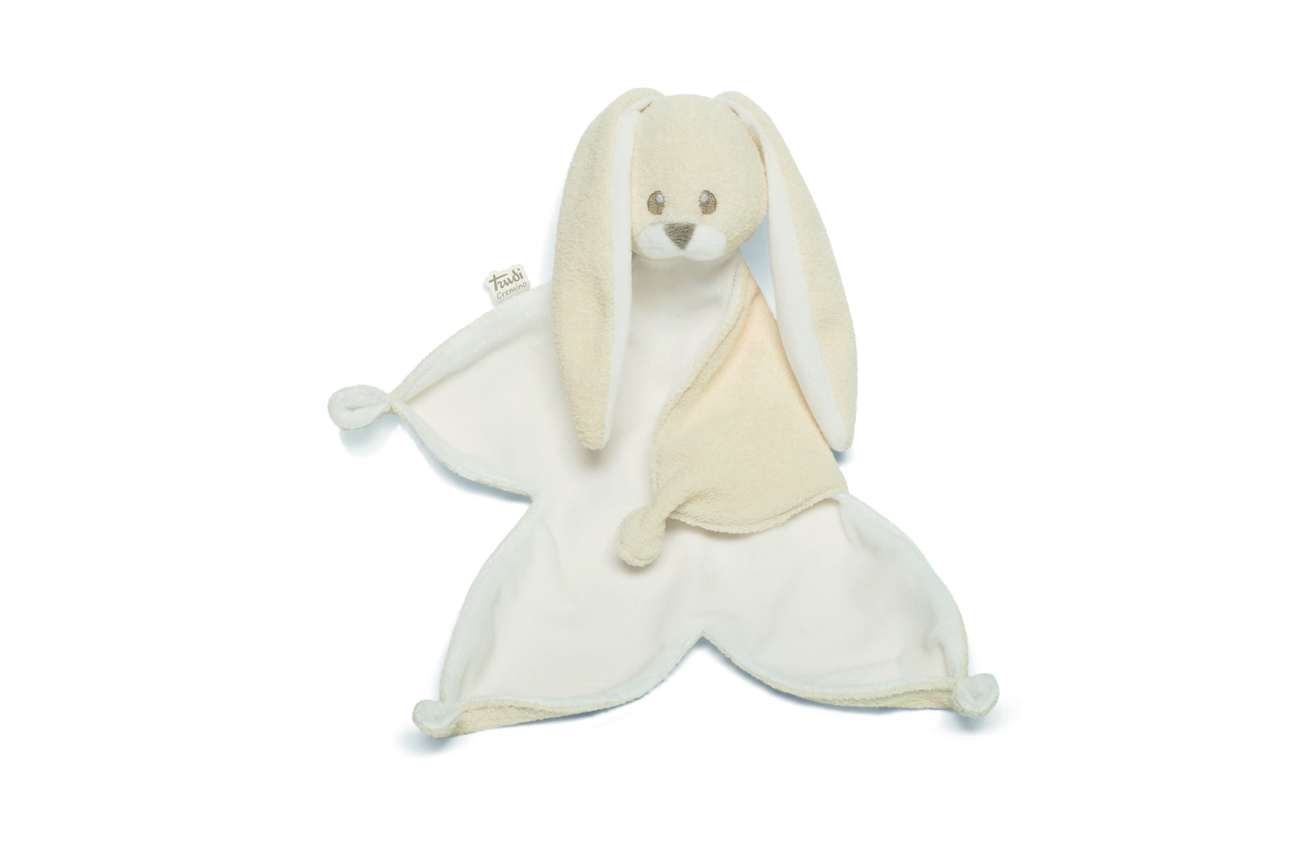 trudi-coniglio-doudou-avorio-peluche-copertina-neonato image 2