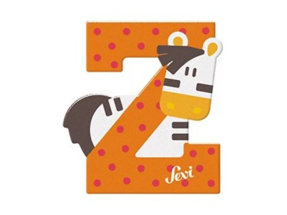 sevi-alfabeto-animali-letterina-legno-z-zebra image 1