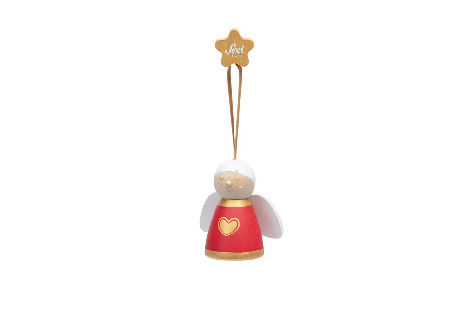 trudi-icons-angioletto-lui-rosso-peluche-natalizio image 1