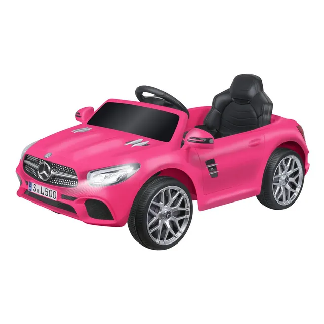 globo-giocattoli-mercedes-sl500-12v-batteria-litio-radiocomandata-rosa image 1