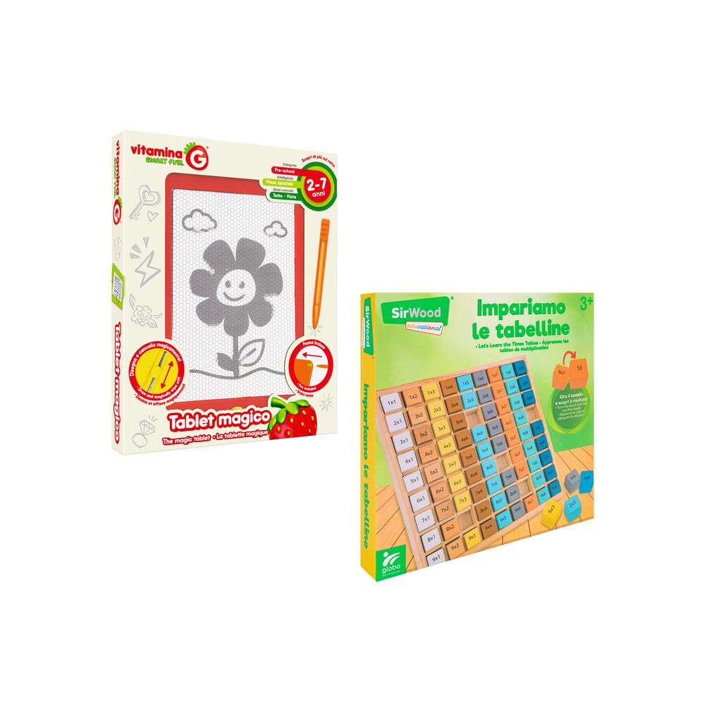 globo-giocattoli-combo-tabelline-lavagna-magnetica-kidea image 1
