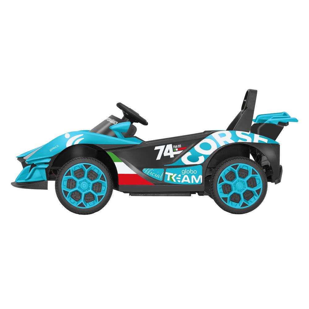 globo-giocattoli-auto-sportiva-12v-batteria-litio-radiocomandata-azzurra image 5