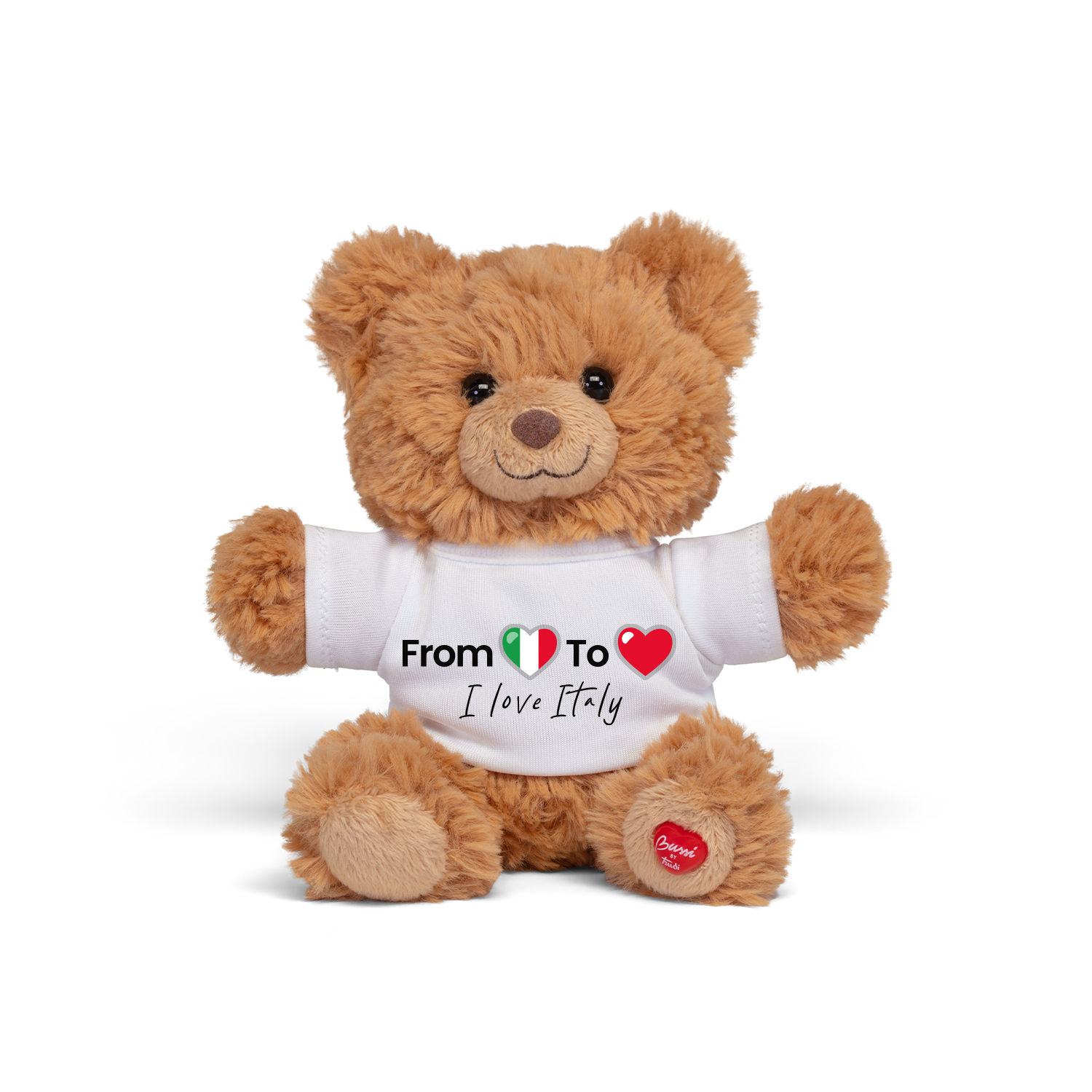 trudi-bussini-orso-marlon-t-shirt-italia-peluche-souvenir image 1