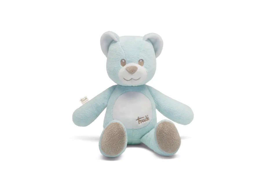 trudi-orso-cremino-azzurro-peluche-neonato image 1