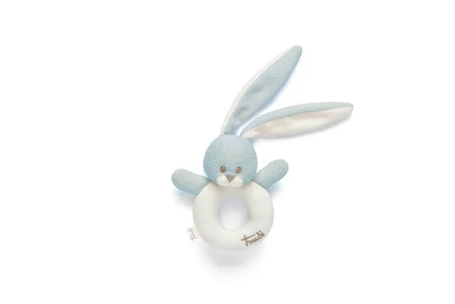 trudi-coniglio-sonaglio-azzurro-neonato image 1