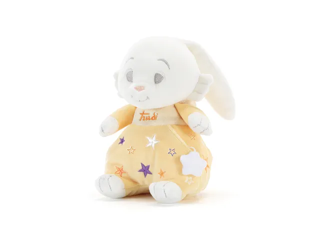 trudi-baby-star-coniglio-vestito-giallo-peluche image 1