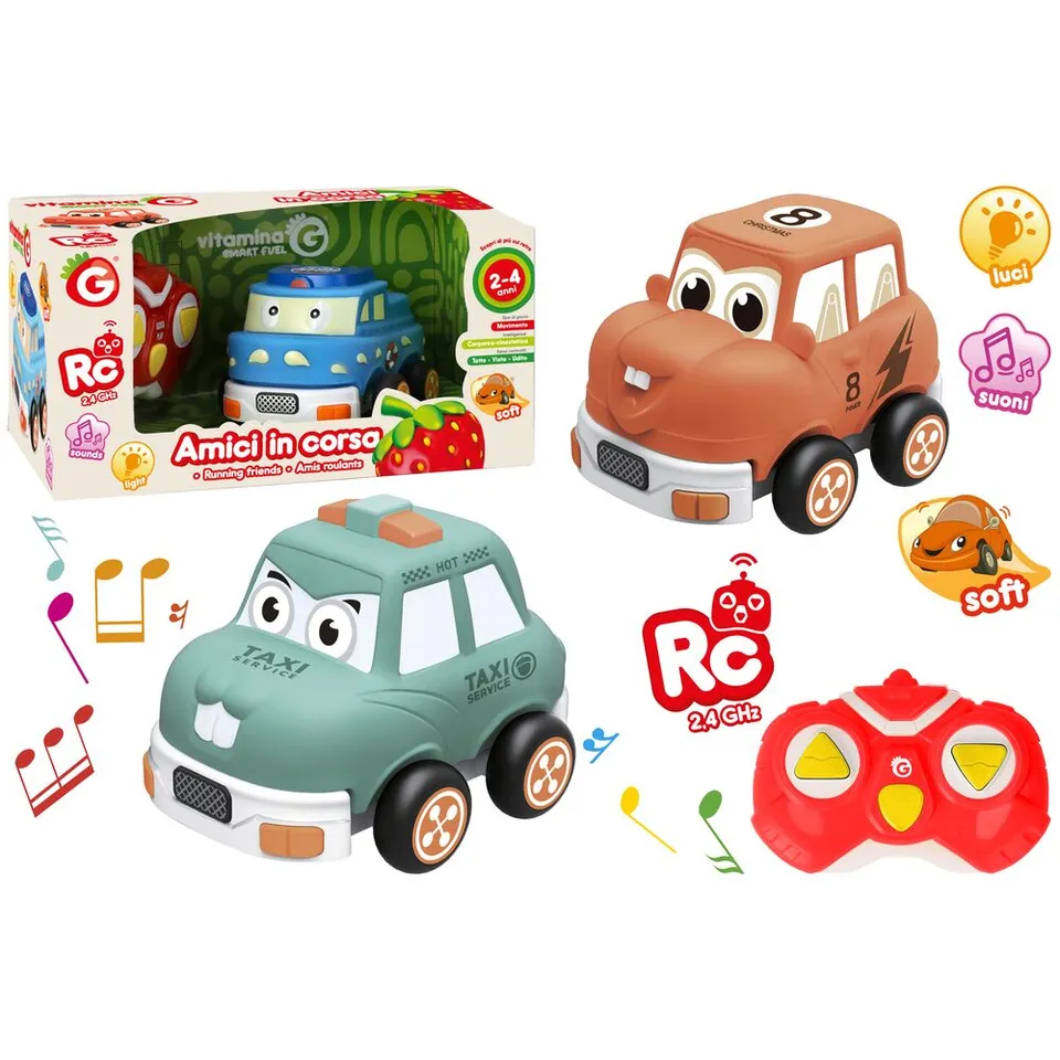 globo-giocattoli-automobilina-morbida-radiocomandata-con-luci-e-suoni image 1