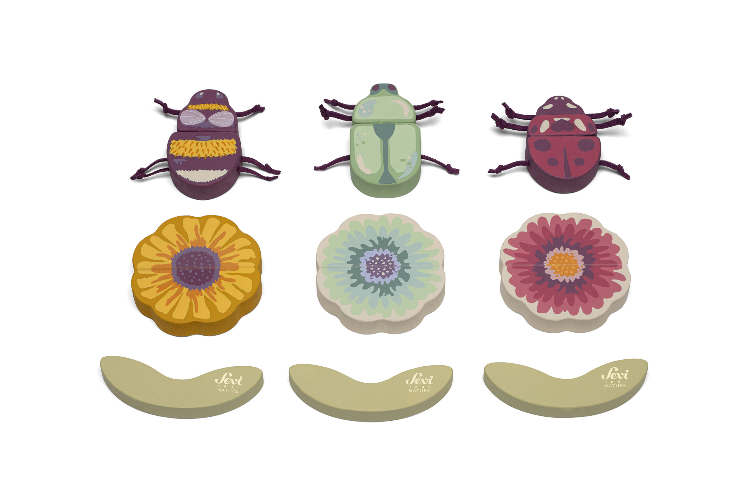 sevi-mix-match-fiori-coleotteri-15-pz-gioco-botanical image 2