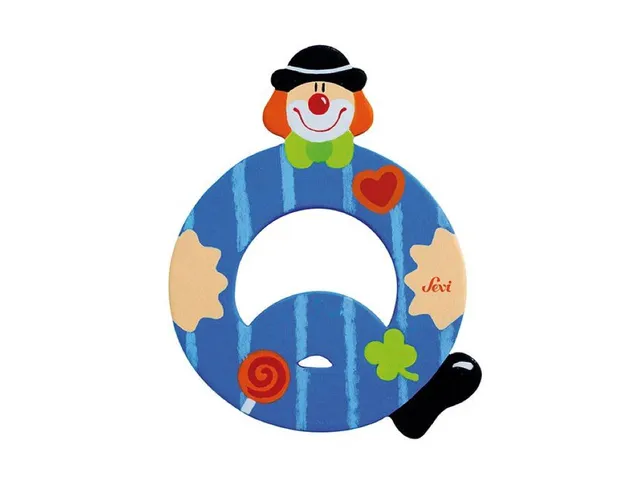 trudi-sevi-lettera-q-clown-lettera-legno-cameretta image 1