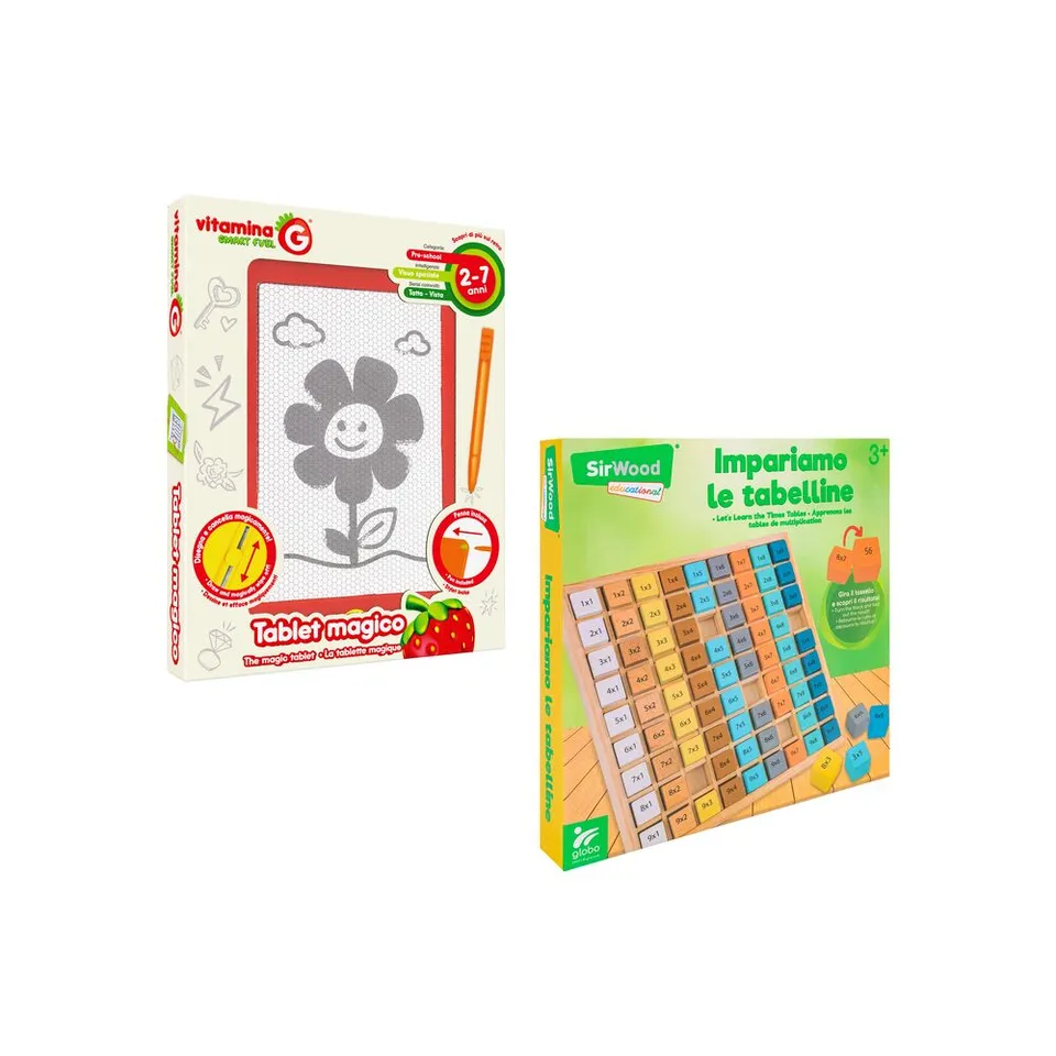 globo-giocattoli-combo-tabelline-lavagna-magnetica-kidea image 1