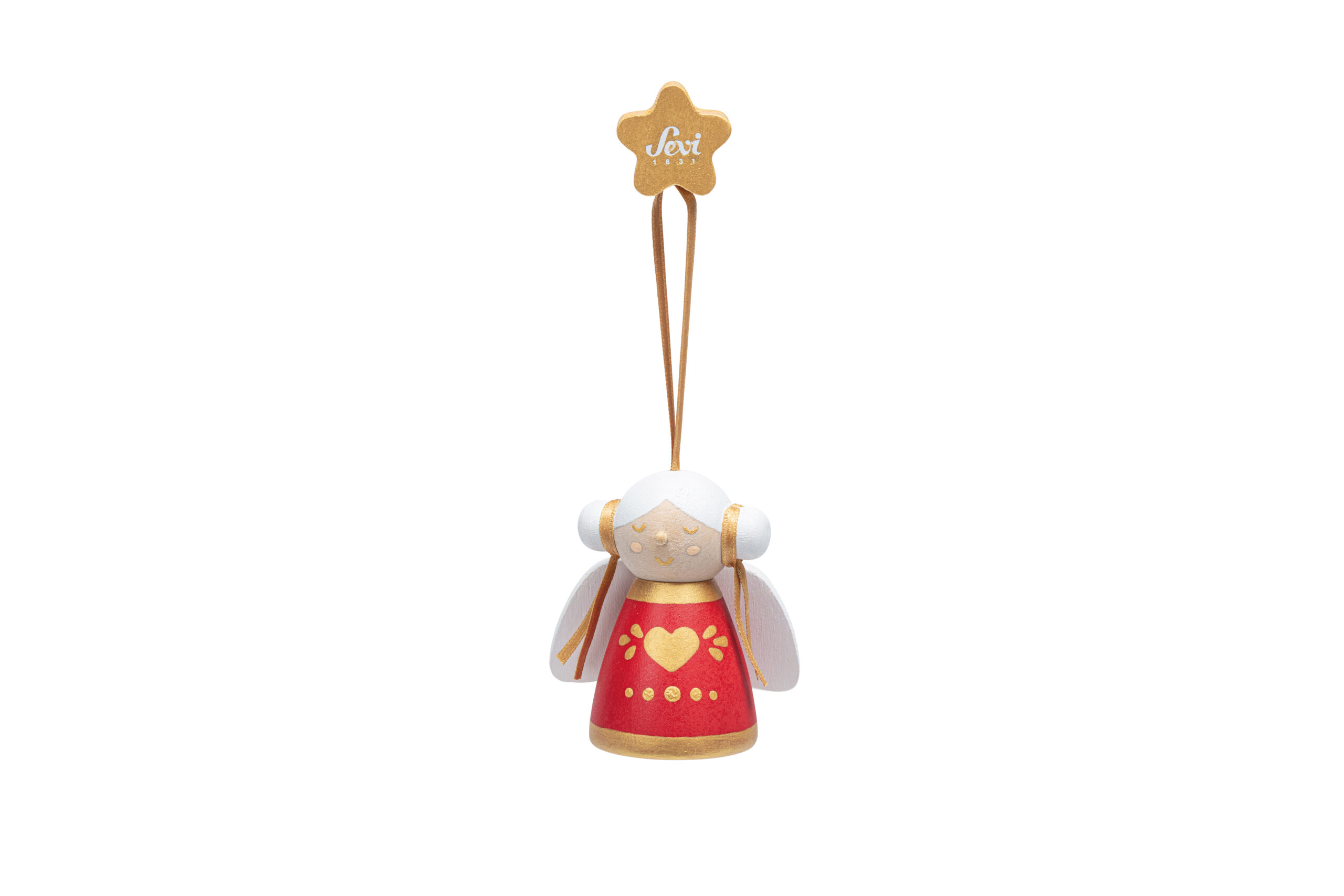 trudi-angioletto-lei-rosso-peluche-natalizio-albero image 1