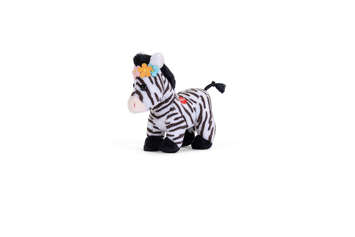 trudi-sweet-zebra-con-fiori-peluche-collezione-sweet image 2