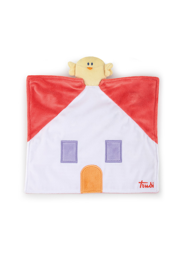 trudi-doudou-casetta-peluche-copertina-neonato-rosso-pastello image 2