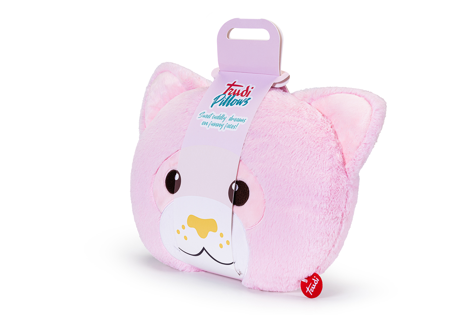 trudi-pillow-cuscino-gattino-rosa-peluche image 2