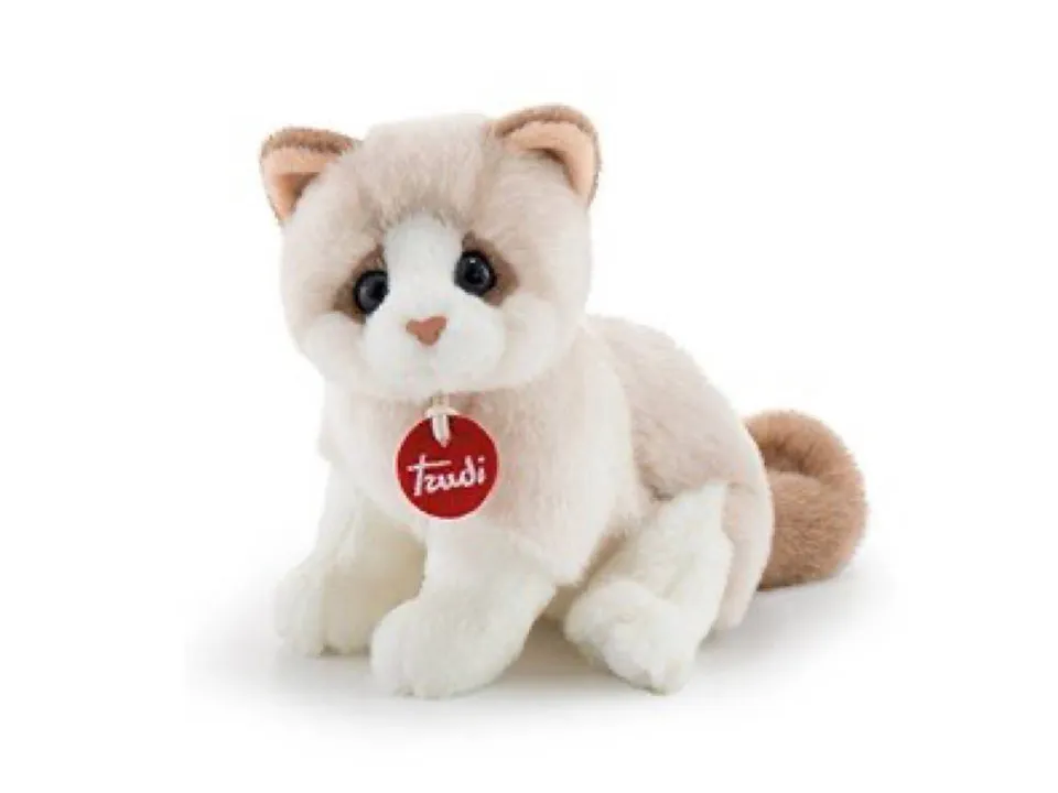 trudi-icons-gattino-bianco-e-beige-brad-peluche image 1