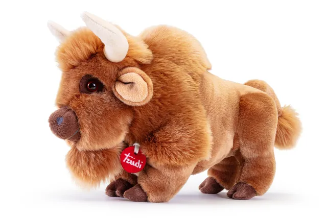 trudi-icons-bisonte-rocky-peluche-fattoria-morbido image 1
