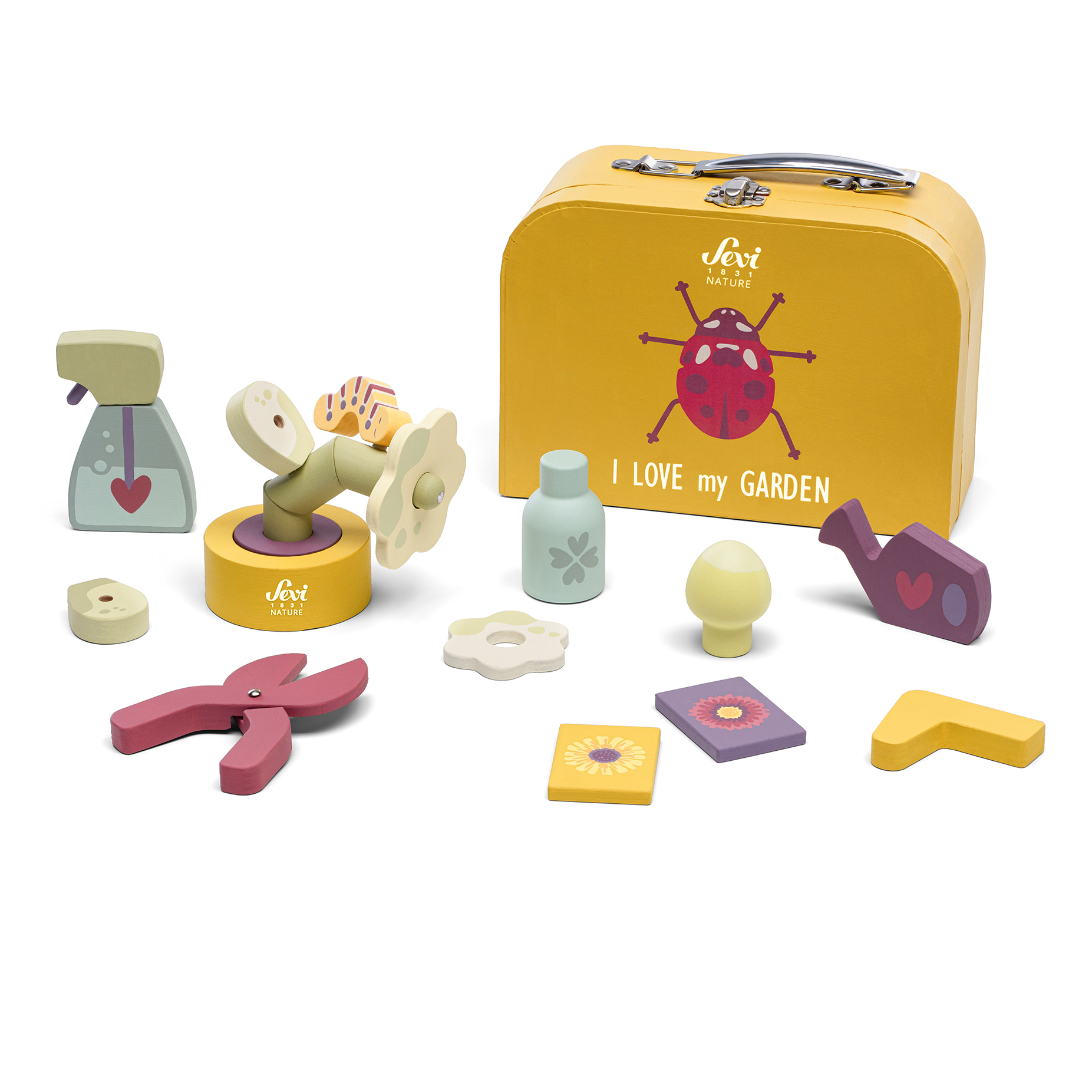 trudi-sevi-play-set-valigetta-sos-piante-17-pz-legno image 2