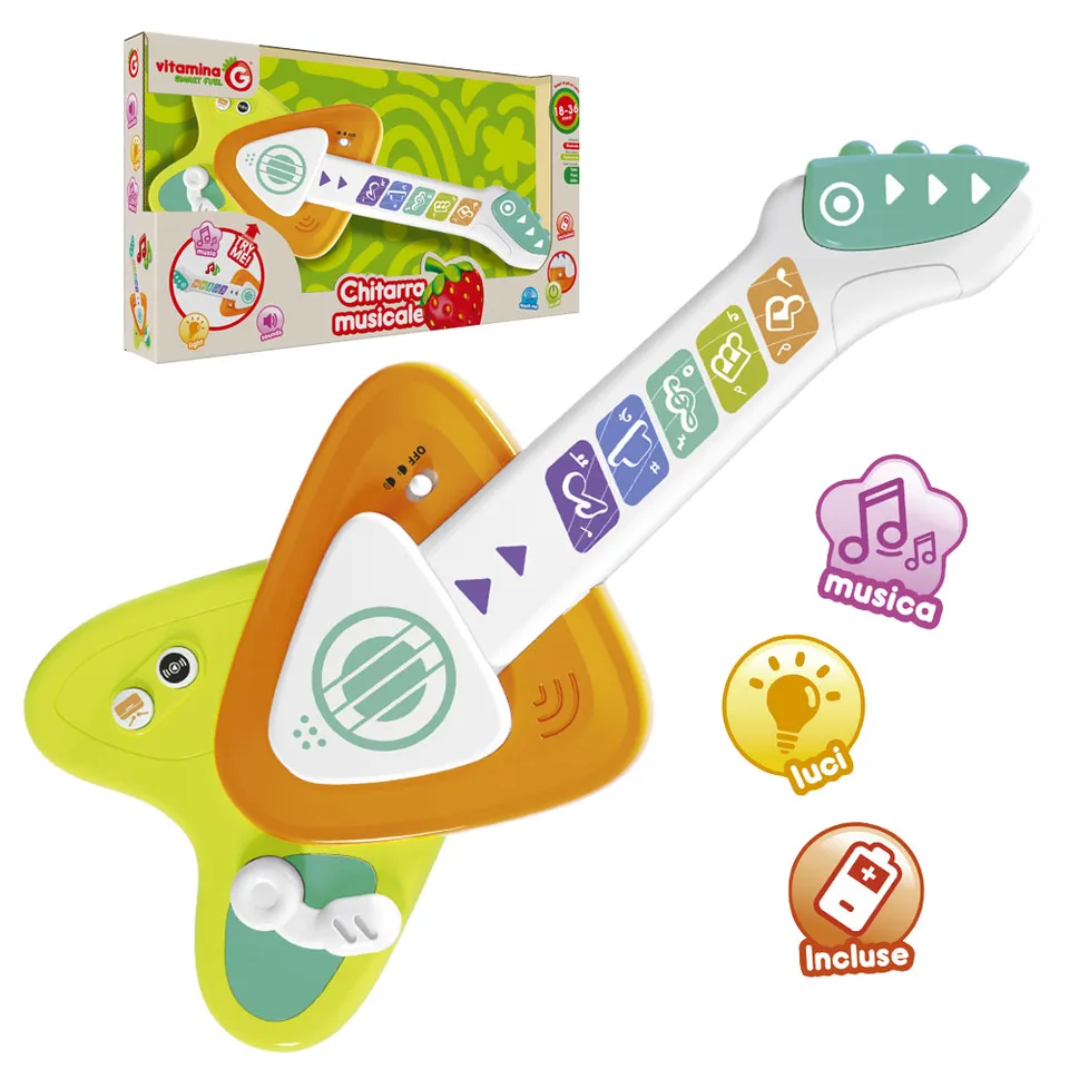globo-giocattoli-chitarra-musicale-con-luci-e-suoni-18-36-mesi image 1