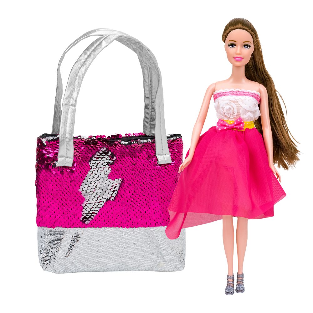 globo-giocattoli-fashion-doll-olly-borsetta-pailettes image 2