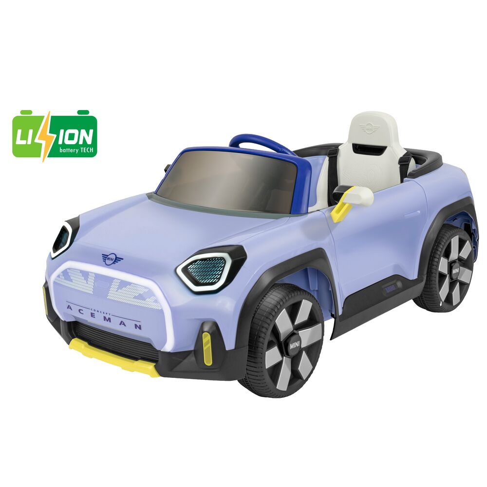 globo-giocattoli-mini-aceman-viola-12v-auto-elettrica-cavalcabile-con-batteria-a image 1