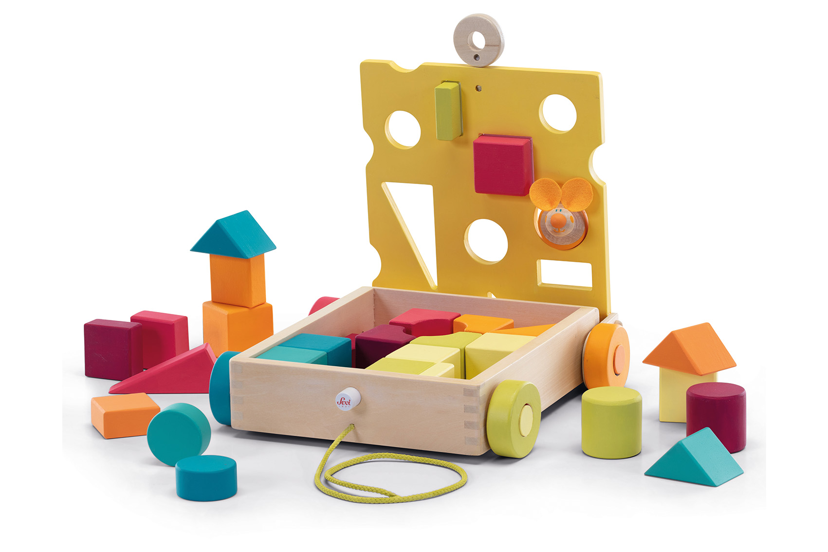 trudi-sevi-cubetti-topino-legno-30-pezzi image 1