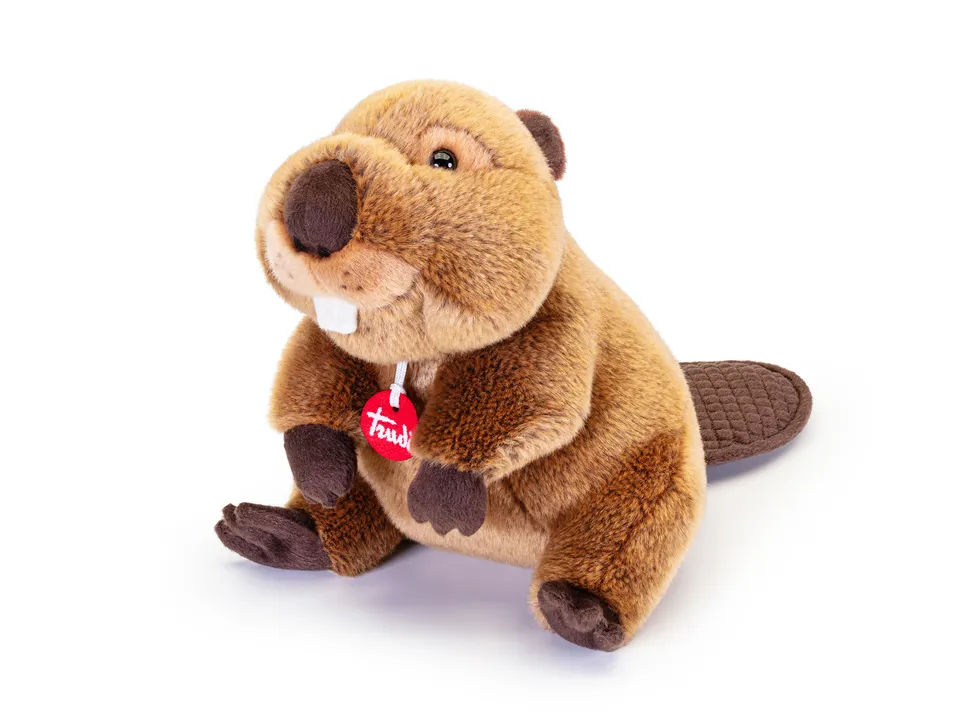 trudi-icons-castoro-giuseppe-peluche-bosco-morbido image 1