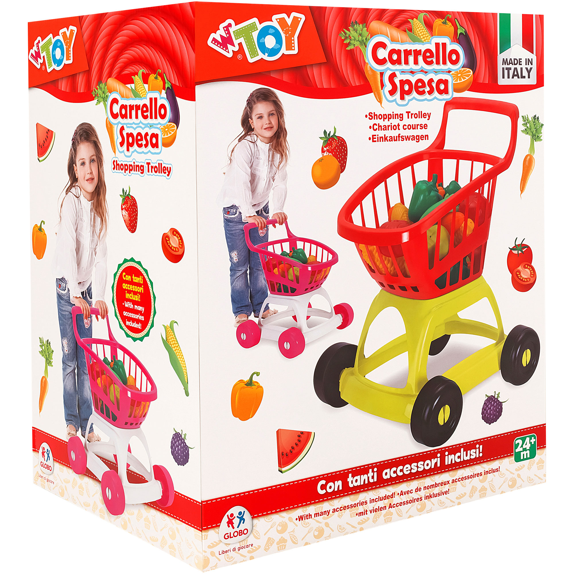 globo-giocattoli-set-carrello-della-spesa-in-plastica image 2
