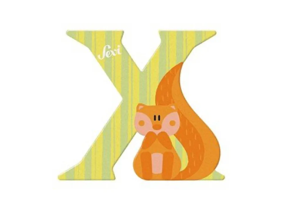 trudi-lettera-x-xero-in-legno-alfabeto-animali-cameretta image 1